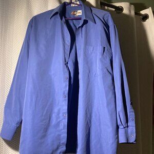 Beautiful Mens Blue Large Code One Dress Shirt – 15/34